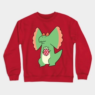 Strawberry Dilophosaurus Crewneck Sweatshirt